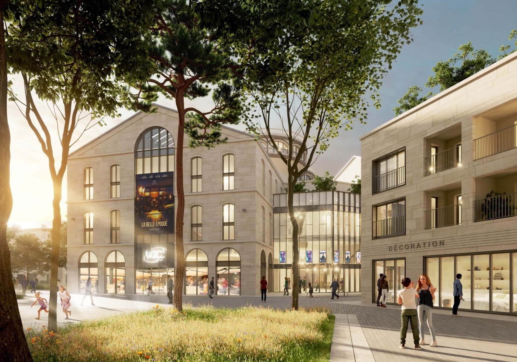 Hospital district in Saint Germain en Laye, France Hospital district in Saint Germain en Laye, France